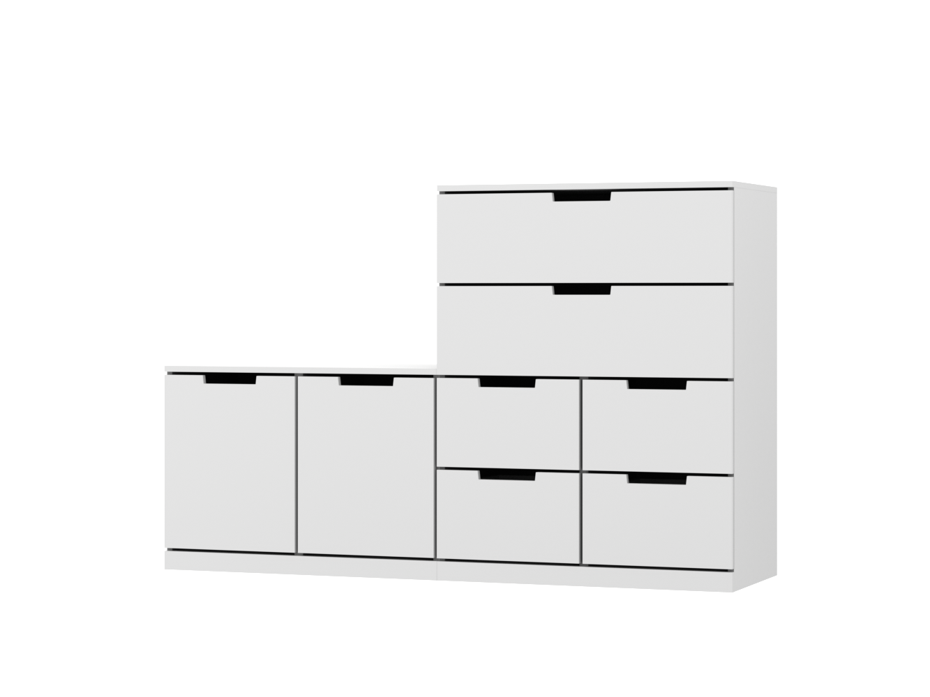 Комод Нордли 39 white ИКЕА (IKEA) изображение товара