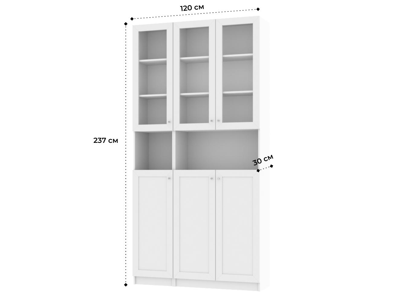 Изображение товара Книжный шкаф Билли 44 white ИКЕА (IKEA), 120x30x237 см на сайте adeta.ru