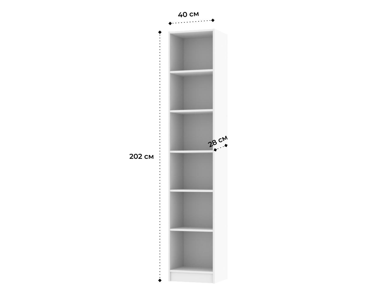 Изображение товара Стеллаж Билли 115 white ИКЕА (IKEA), 40x28x202 см на сайте adeta.ru