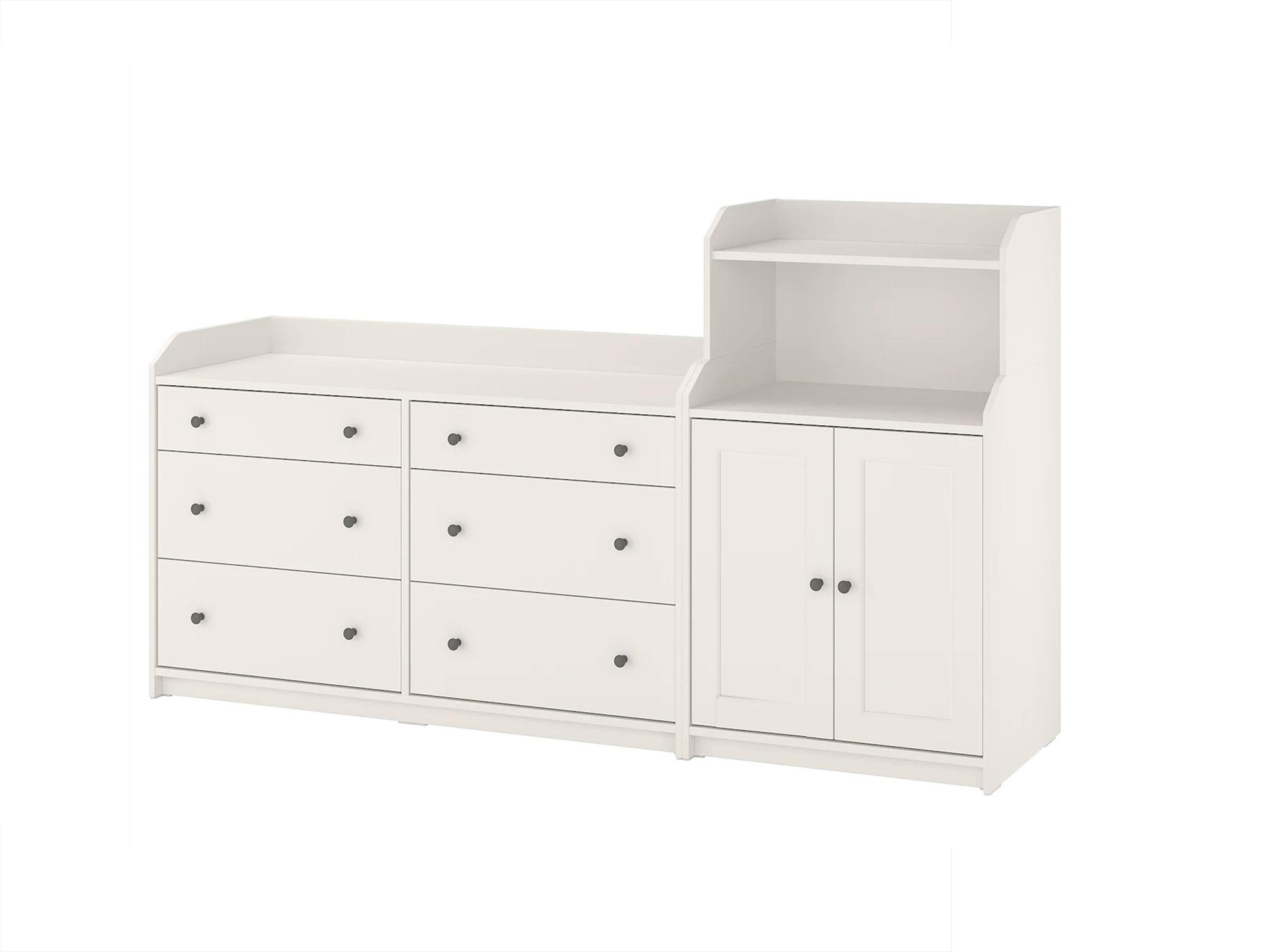 Изображение товара Комод Хауга 21 white ИКЕА (IKEA), 208x46x116 см на сайте adeta.ru