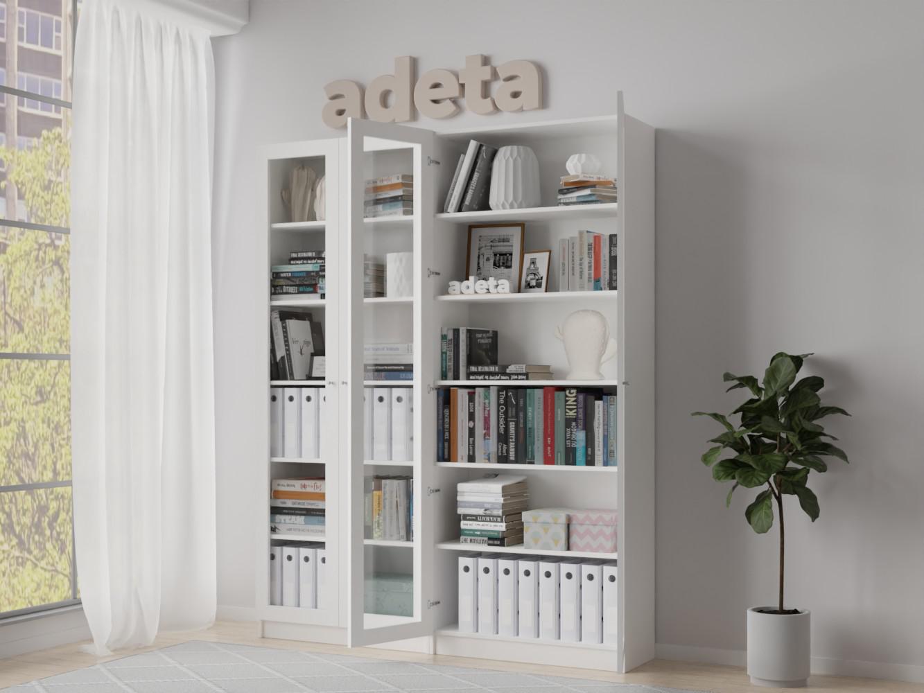 Изображение товара Книжный шкаф Билли 28 white ИКЕА (IKEA), 160x30x202 см на сайте adeta.ru