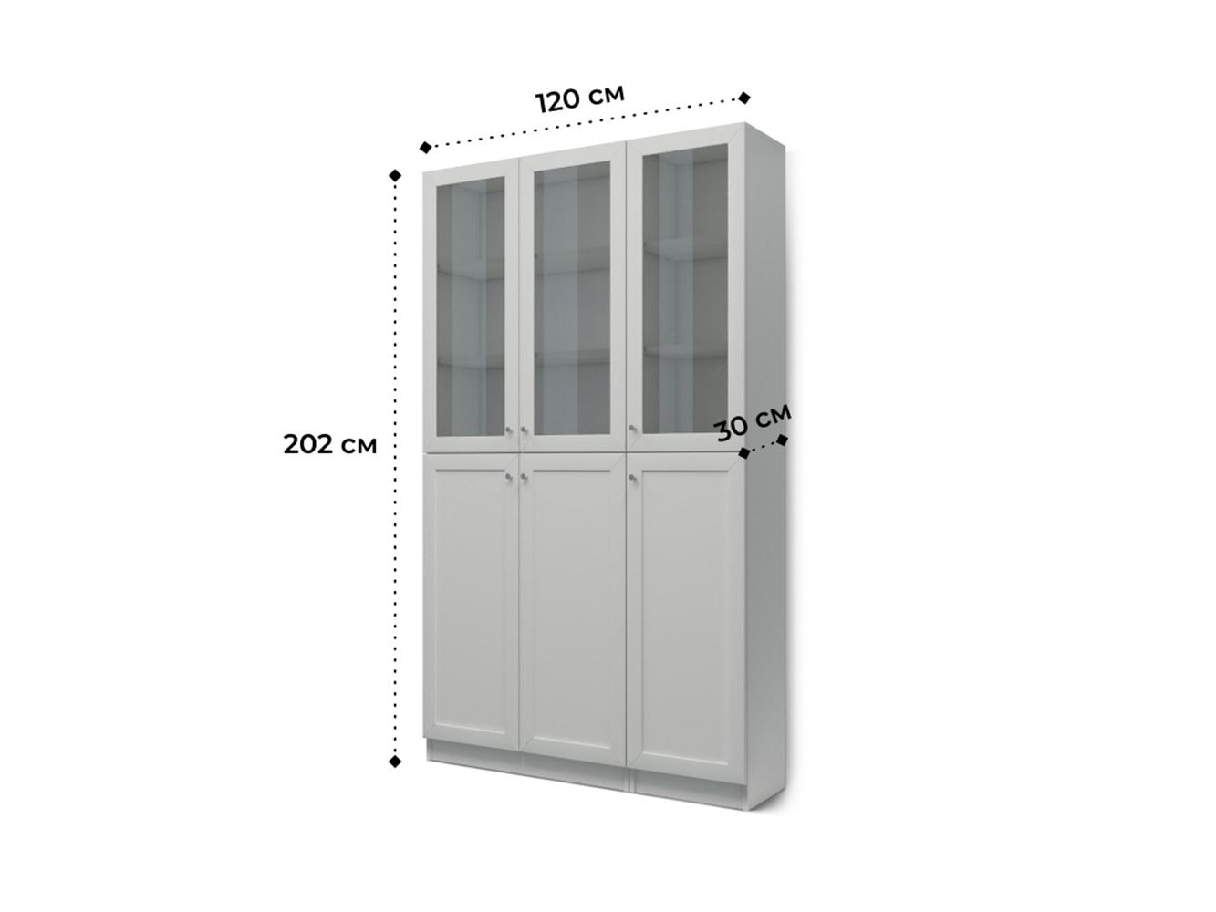 Изображение товара Книжный шкаф Билли 338 white ИКЕА (IKEA), 120x30x202 см на сайте adeta.ru
