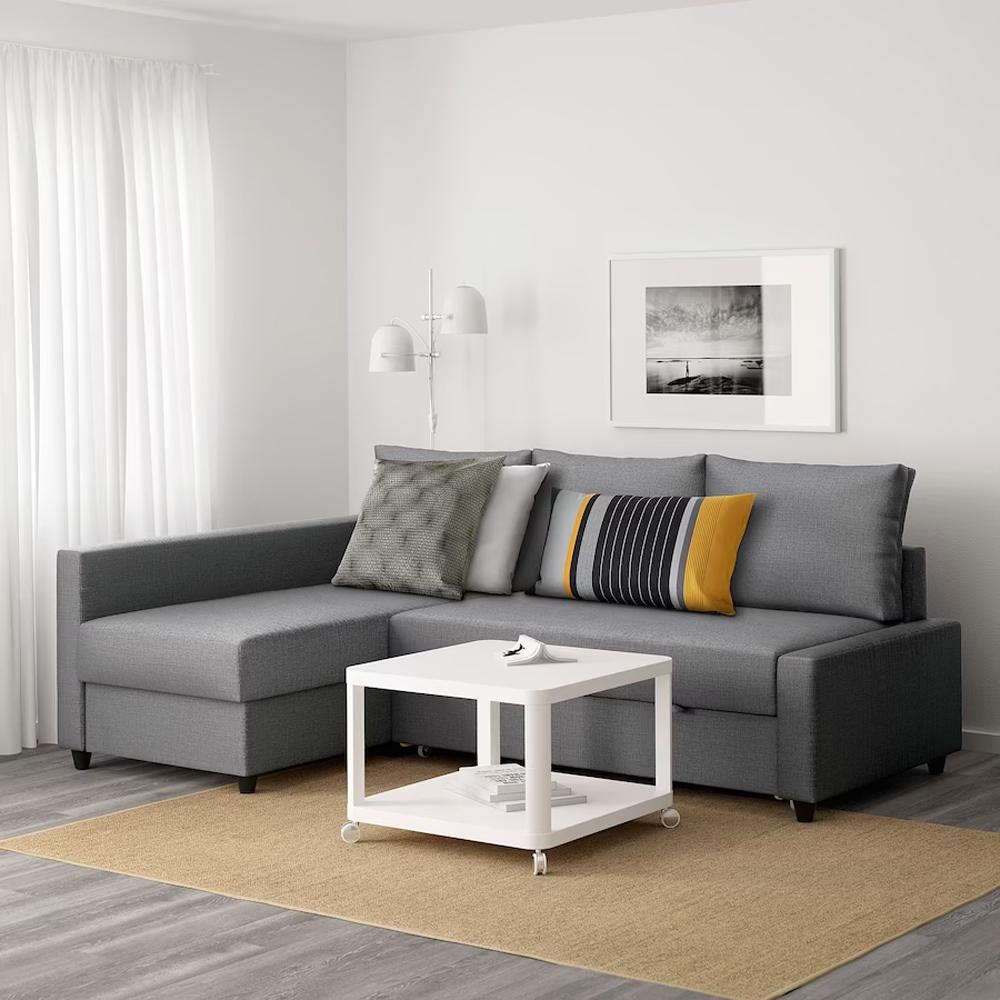 Угловой диван Фрихетэн gray ИКЕА (IKEA) изображение товара