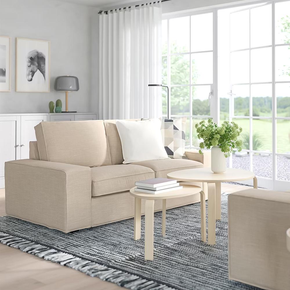 Прямой диван Кивик beige ИКЕА (IKEA) изображение товара
