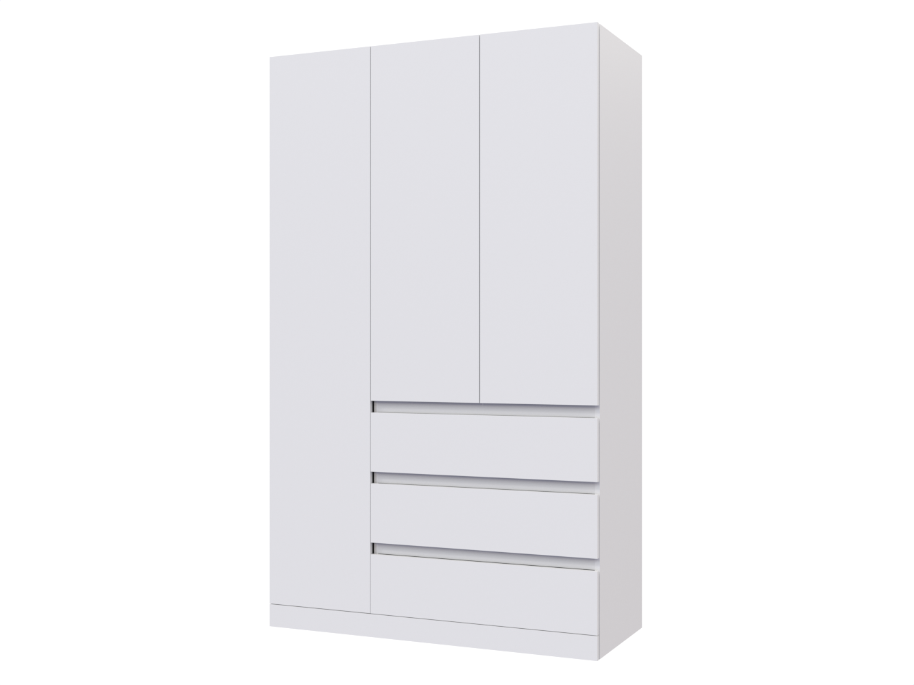 Распашной шкаф Мальм 314 white ИКЕА (IKEA) изображение товара