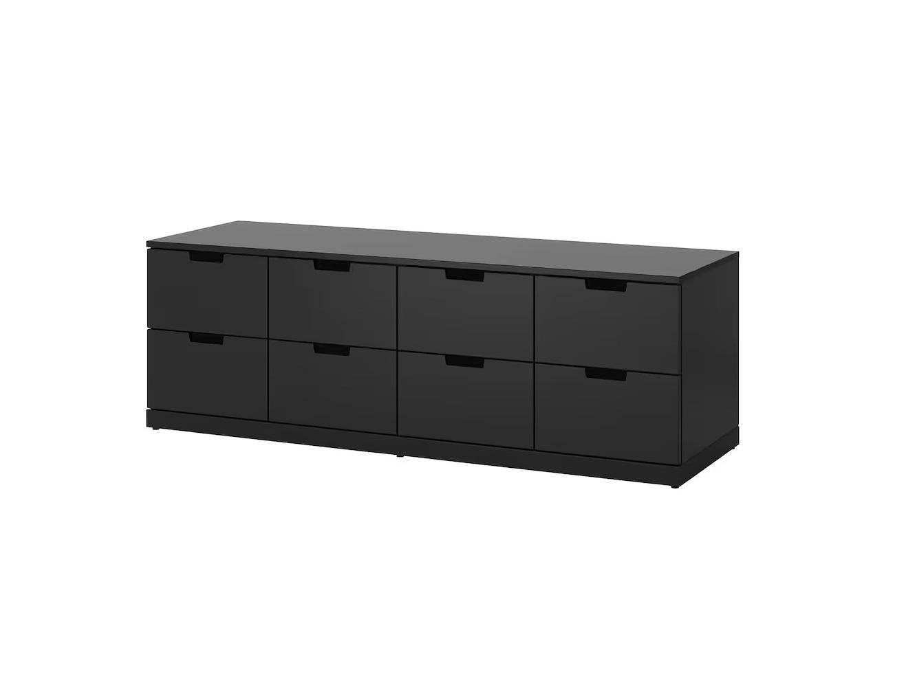 Комод Нордли 24 black ИКЕА (IKEA) изображение товара