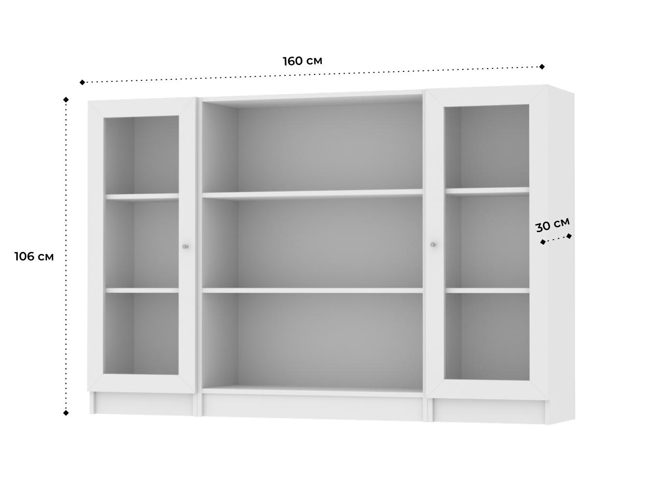 Изображение товара Книжный шкаф Билли 420 white ИКЕА (IKEA), 160x30x106 см на сайте adeta.ru