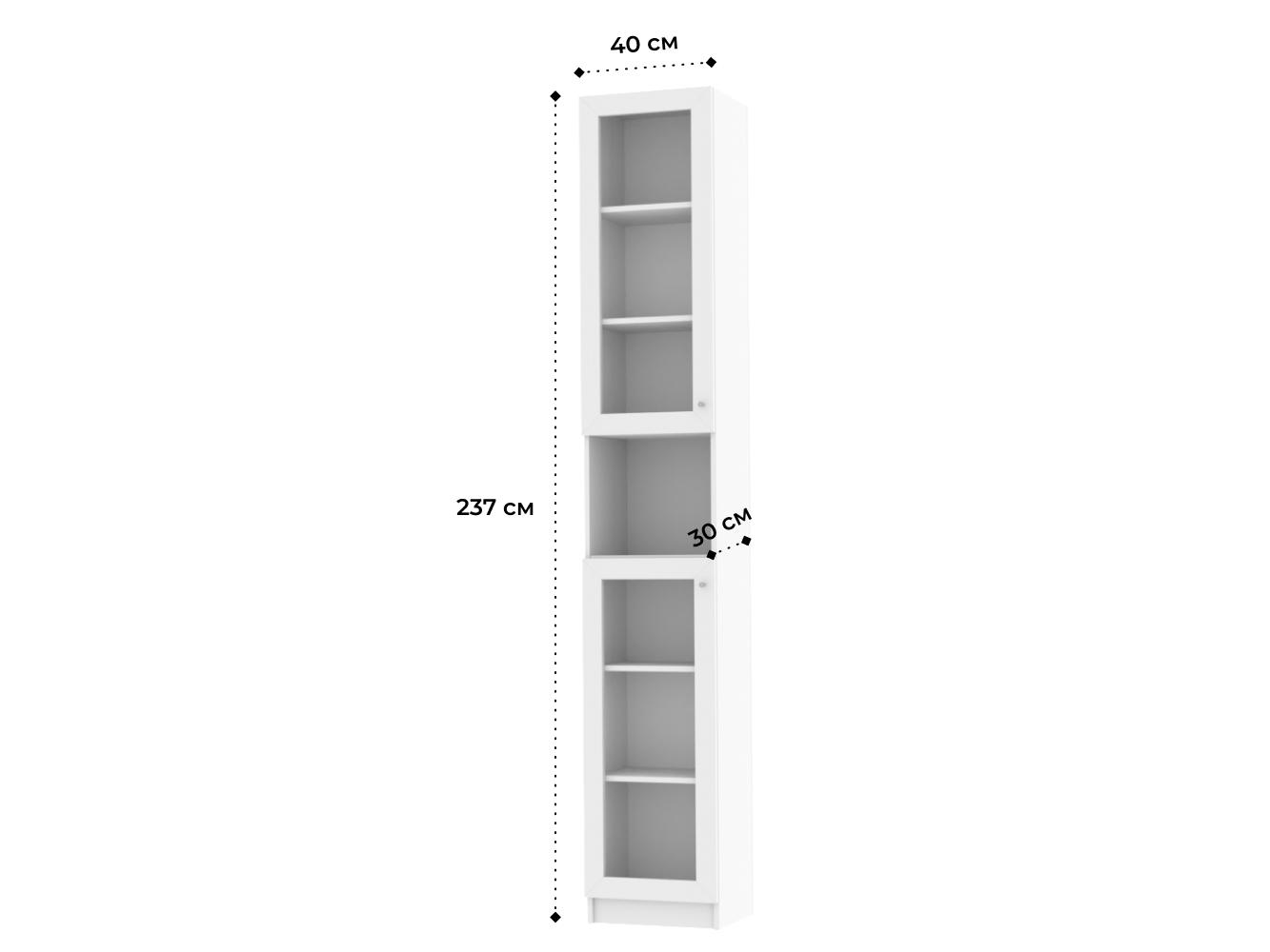 Изображение товара Книжный шкаф Билли 64 white ИКЕА (IKEA), 40x30x237 см на сайте adeta.ru