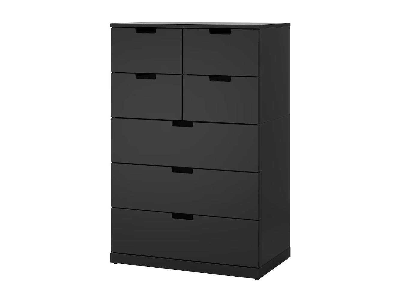 Комод Нордли 15 black ИКЕА (IKEA) изображение товара