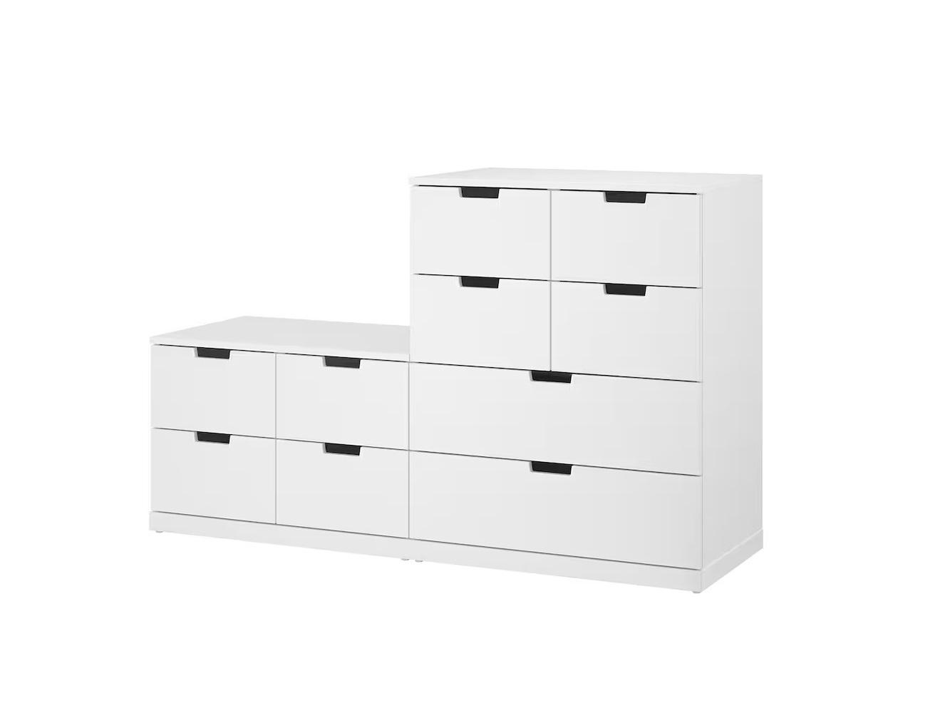 Изображение товара Комод Нордли 37 white ИКЕА (IKEA), 160x45x100 см на сайте adeta.ru
