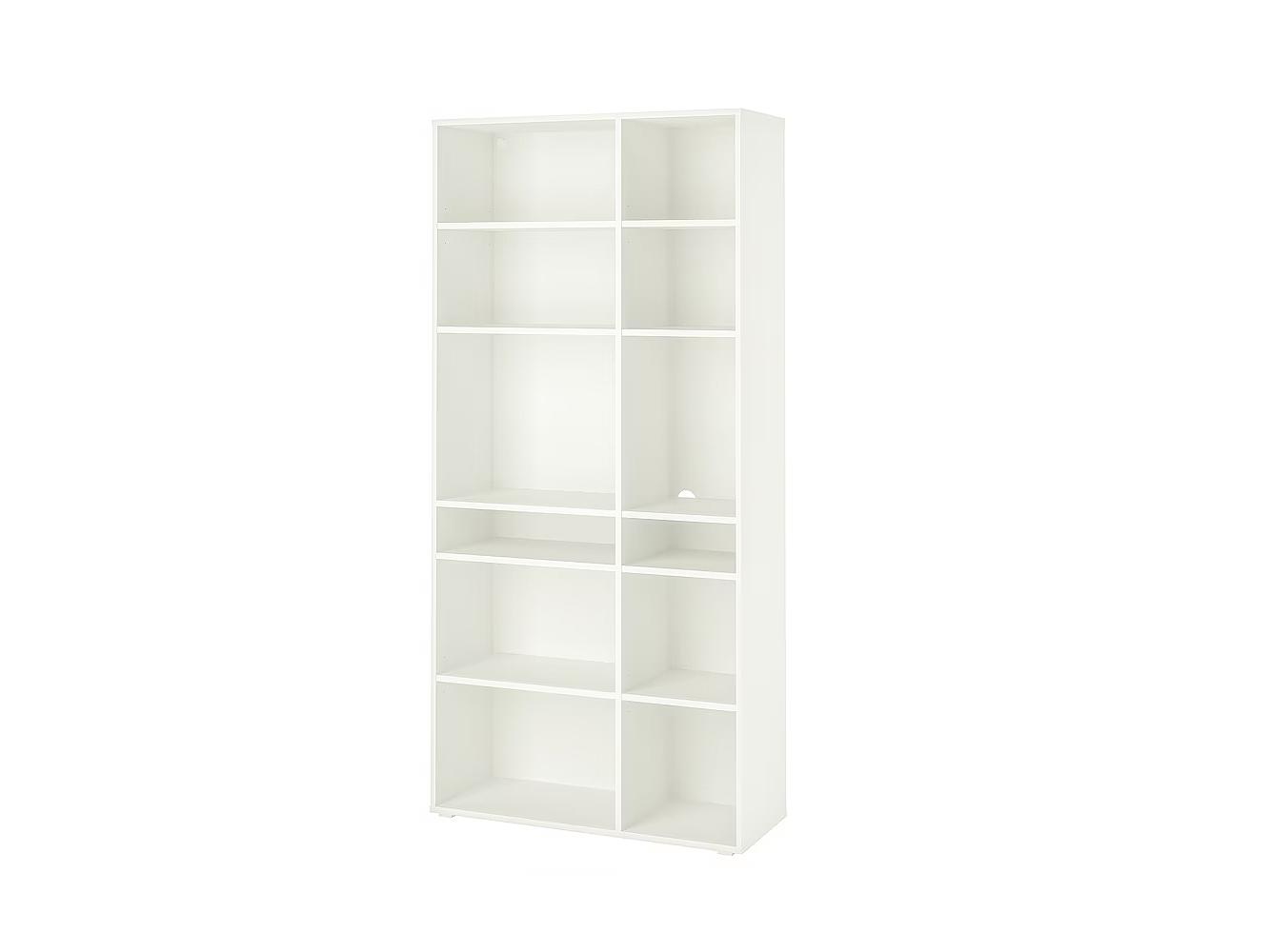 Изображение товара Стеллаж Вихалс 4 white ИКЕА (IKEA), 95x37x200 см на сайте adeta.ru