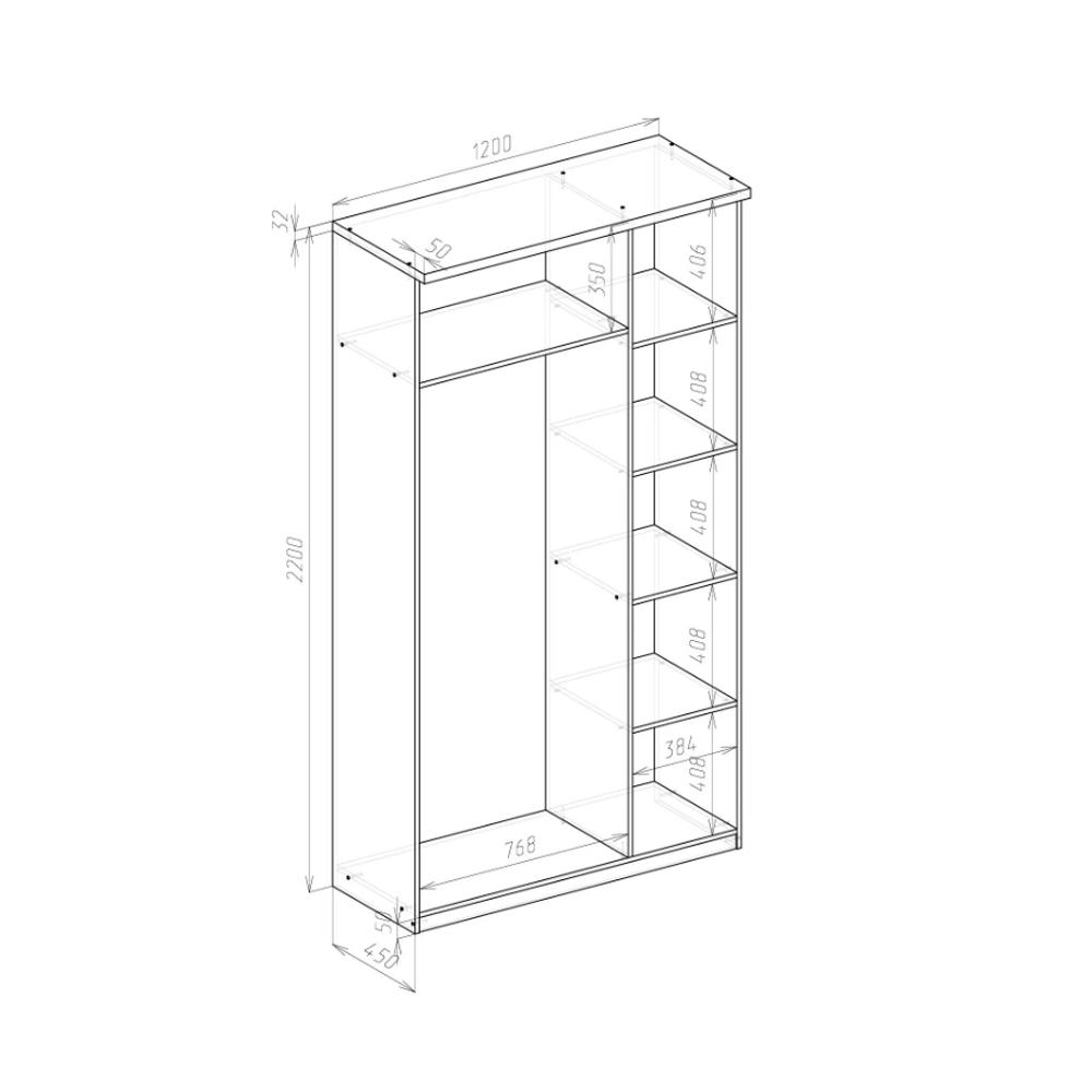 Распашной шкаф Бримнэс white ИКЕА (IKEA) изображение товара