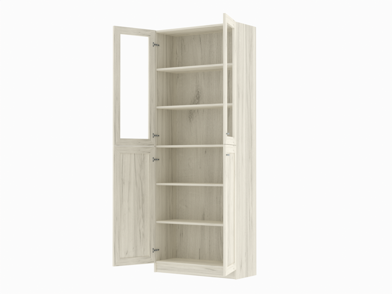 Книжный шкаф Билли 334 oak white craft ИКЕА (IKEA) изображение товара