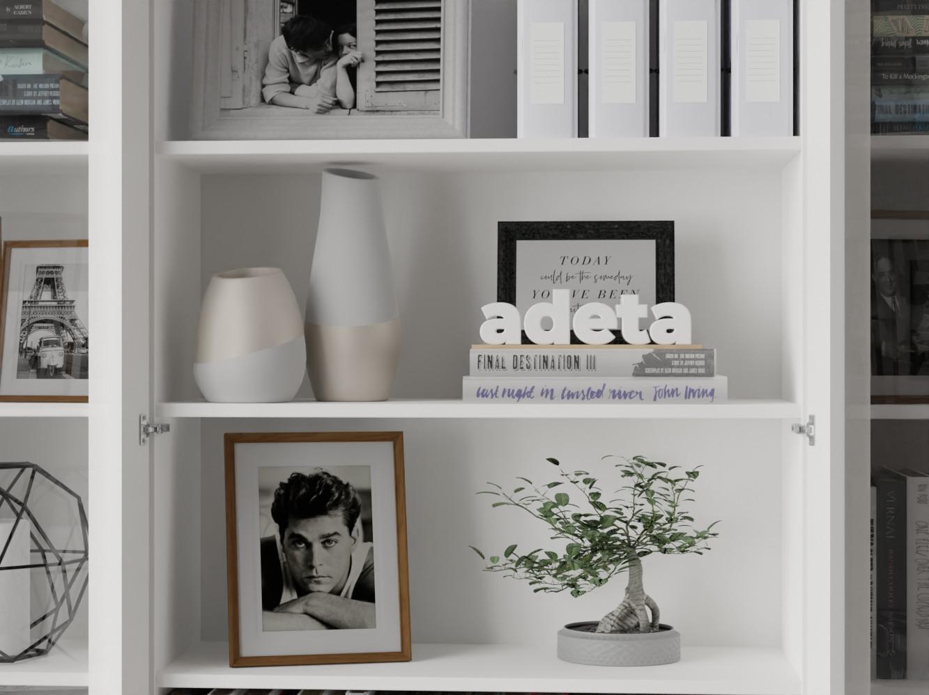 Изображение товара Книжный шкаф Билли 372 white ИКЕА (IKEA), 320x30x237 см на сайте adeta.ru