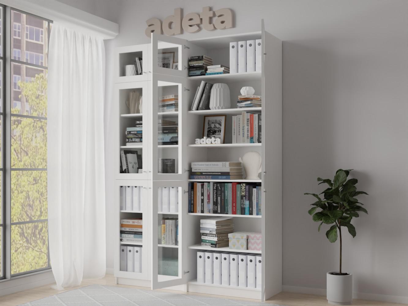 Изображение товара Книжный шкаф Билли 353 white ИКЕА (IKEA), 160x30x237 см на сайте adeta.ru