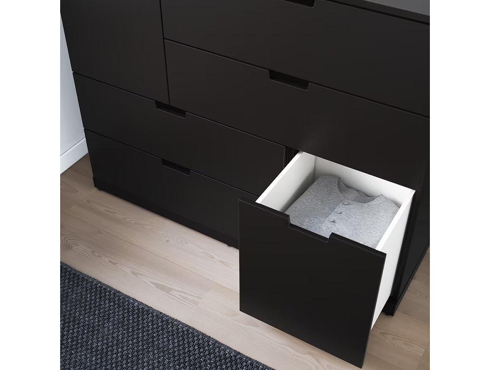Комод Нордли 34 black ИКЕА (IKEA) изображение товара