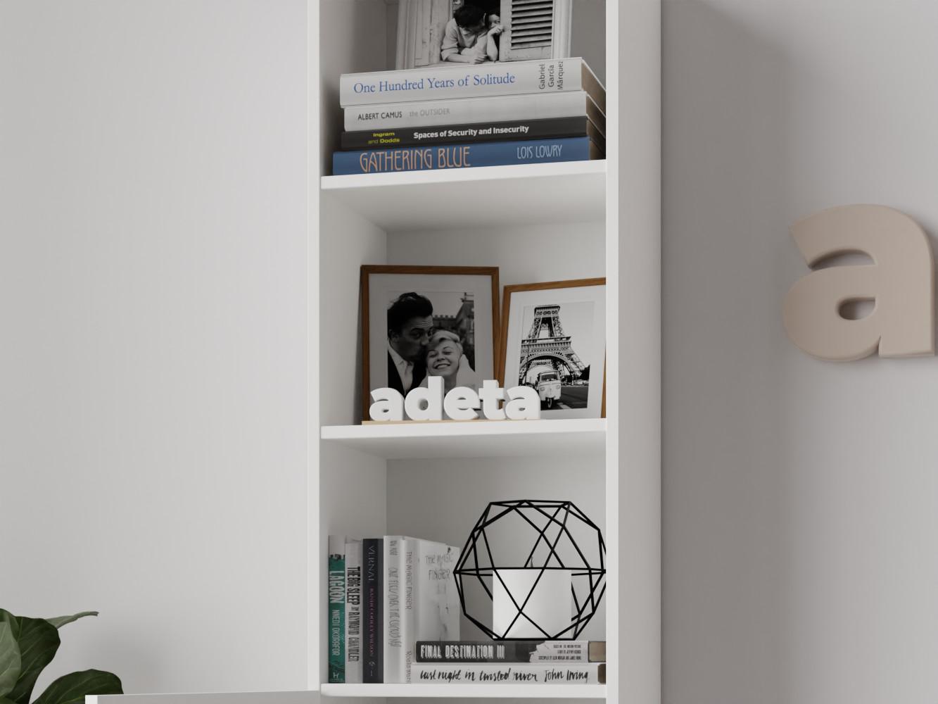 Изображение товара Книжный шкаф Билли 380 white ИКЕА (IKEA), 40x30x202 см на сайте adeta.ru