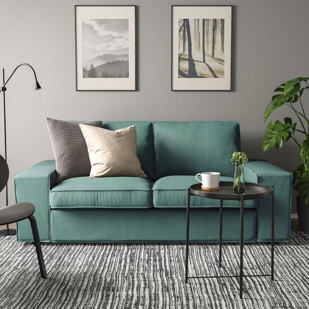 Прямой диван Кивик turquoise ИКЕА (IKEA) изображение товара