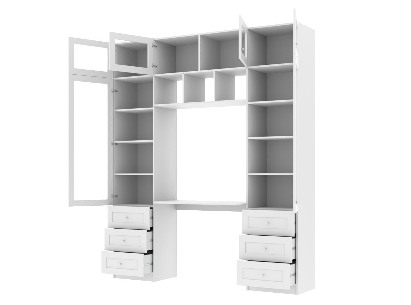  Книжный шкаф Билли 365 white ИКЕА (IKEA) с рабочим местом изображение товара