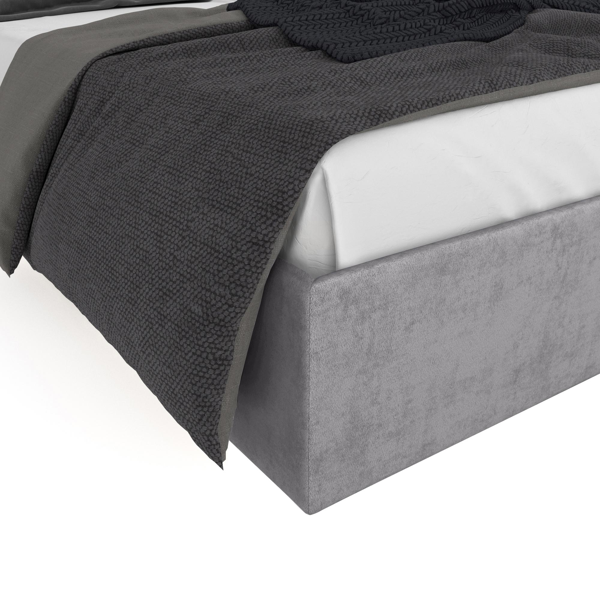 Кровать Липси серый 140х200 изображение товара