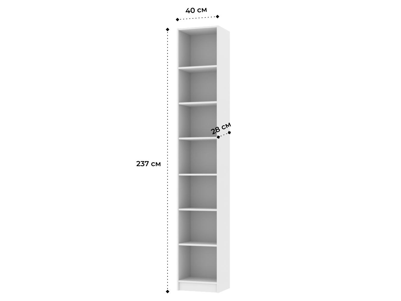 Изображение товара Стеллаж Билли 121 white ИКЕА (IKEA), 40x28x237 см на сайте adeta.ru