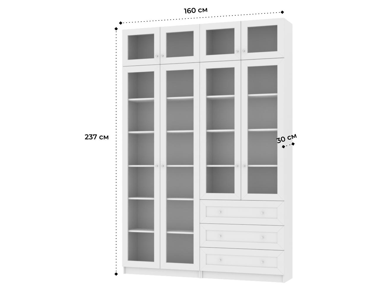 Изображение товара Книжный шкаф Билли 363 white ИКЕА (IKEA), 160x30x237 см на сайте adeta.ru