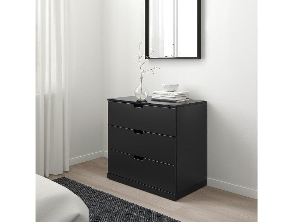 Комод Нордли 21 black ИКЕА (IKEA) изображение товара