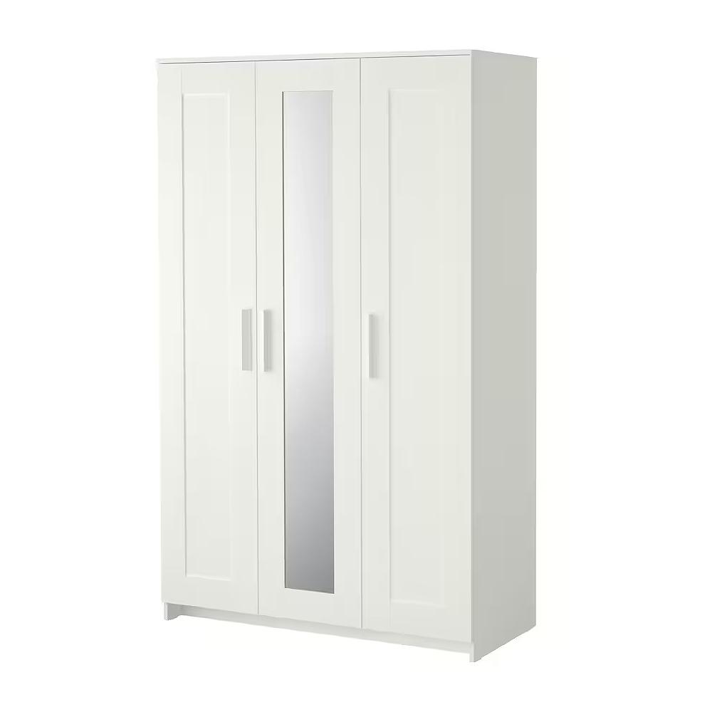 Распашной шкаф Бримнэс white ИКЕА (IKEA) изображение товара