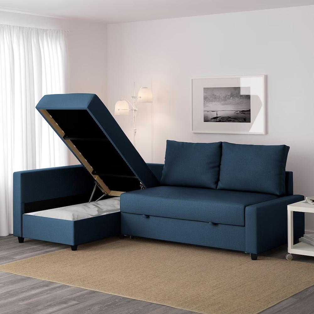 Угловой диван Фрихетэн blue ИКЕА (IKEA) изображение товара