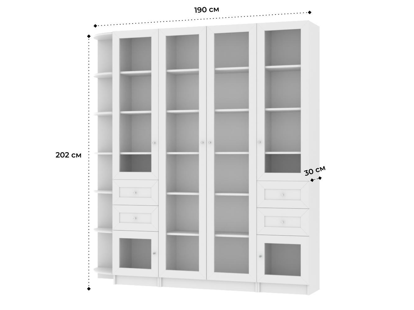 Изображение товара Книжный шкаф Билли 366 white ИКЕА (IKEA), 190x30x202 см на сайте adeta.ru