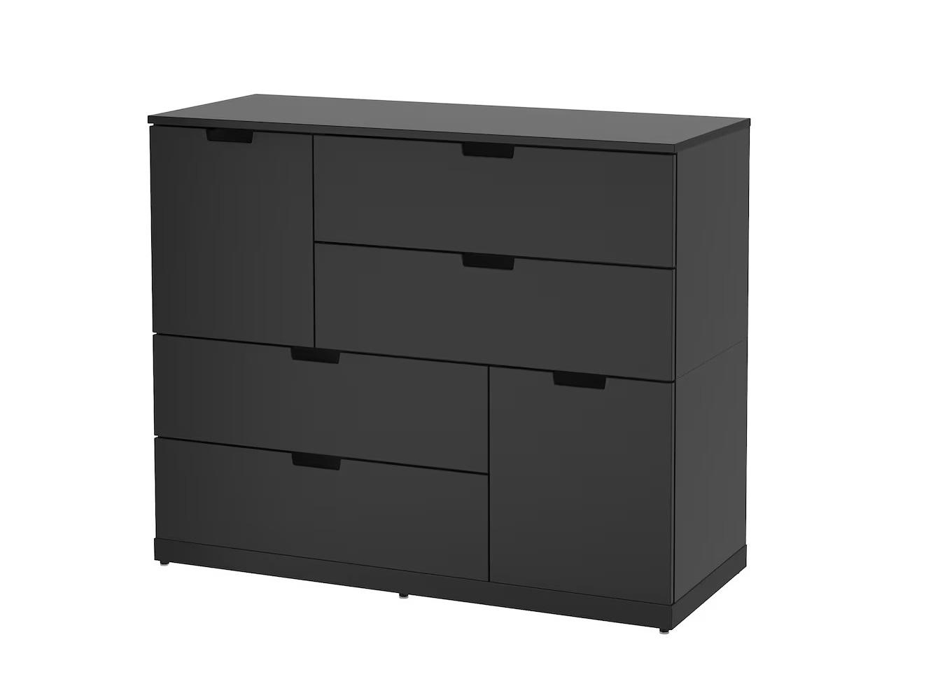 Комод Нордли 34 black ИКЕА (IKEA) изображение товара