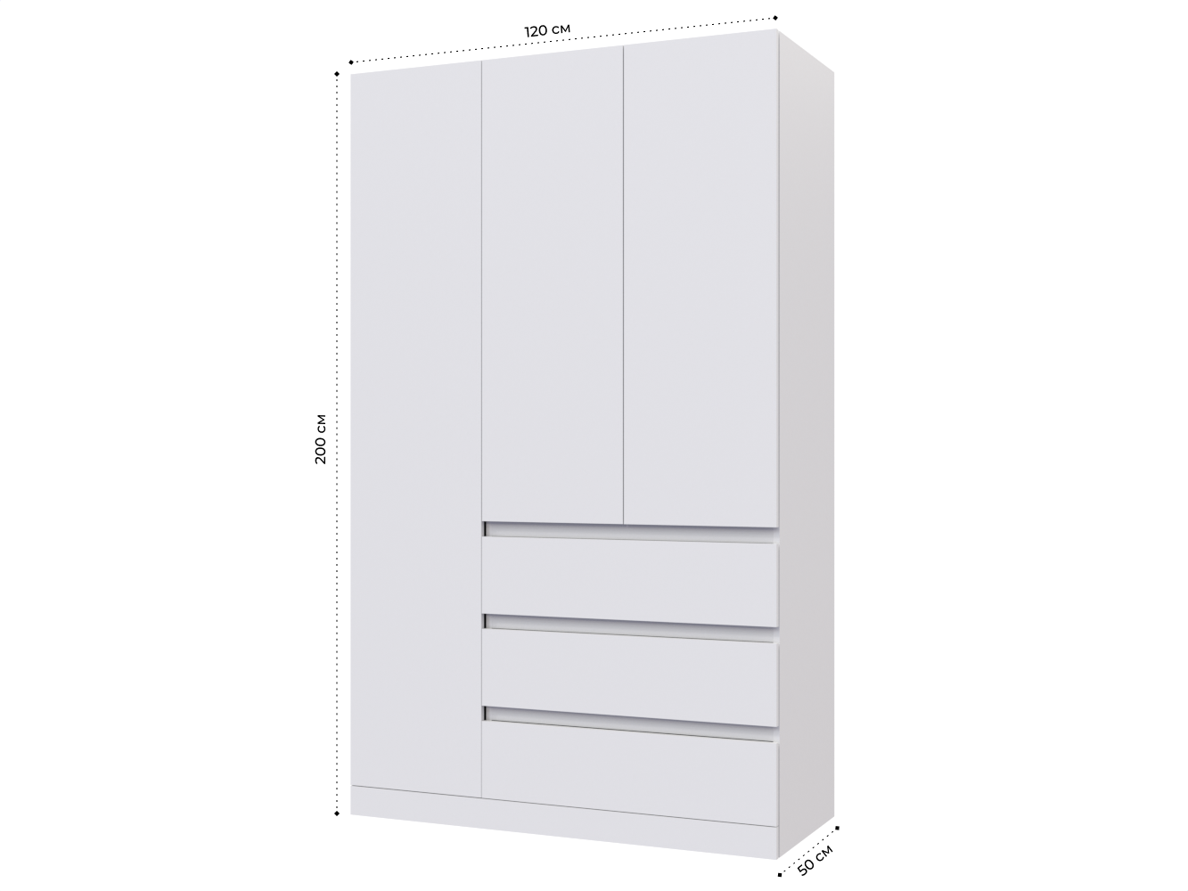 Распашной шкаф Мальм 314 white ИКЕА (IKEA) изображение товара