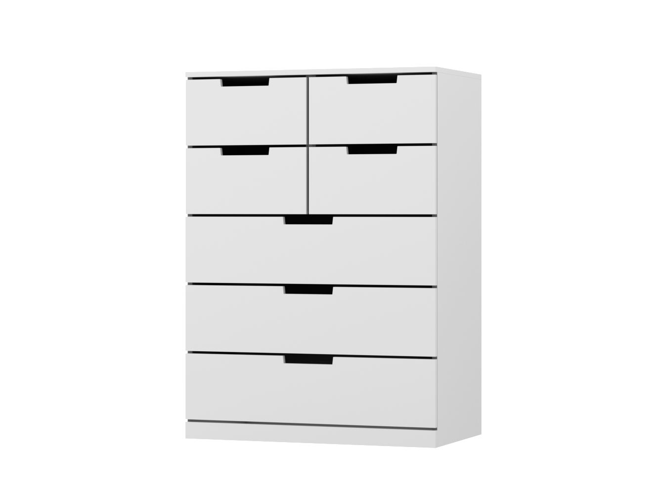 Изображение товара Комод Нордли 15 white ИКЕА (IKEA), 60x45x110 см на сайте adeta.ru
