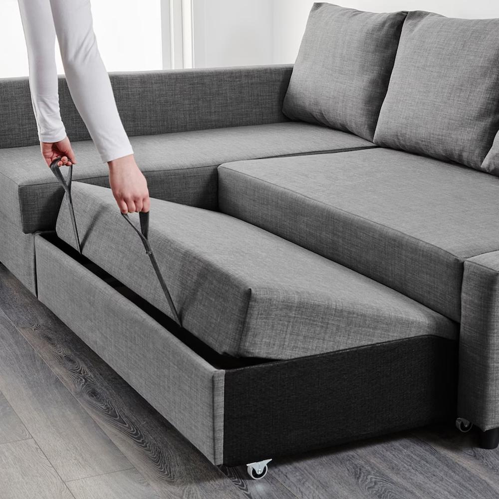  Угловой диван Фрихетэн gray ИКЕА (IKEA)  изображение товара