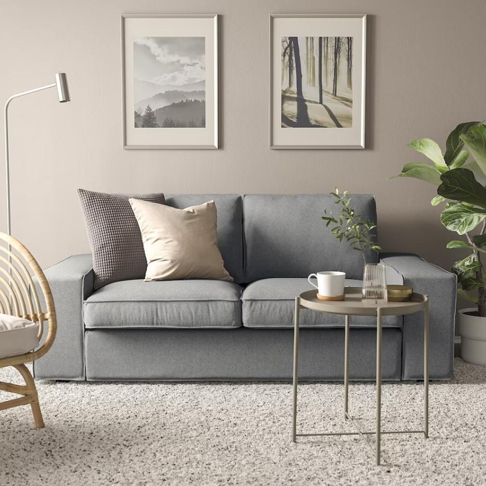 Прямой диван Кивик gray ИКЕА (IKEA) изображение товара