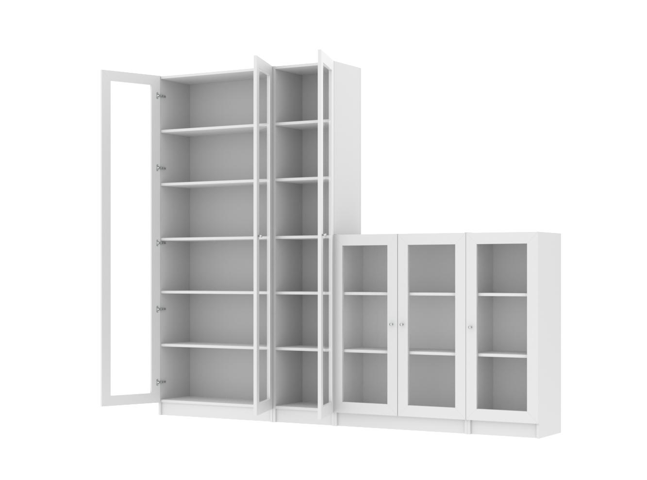  Книжный шкаф Билли 413 white ИКЕА (IKEA) со стеллажом изображение товара