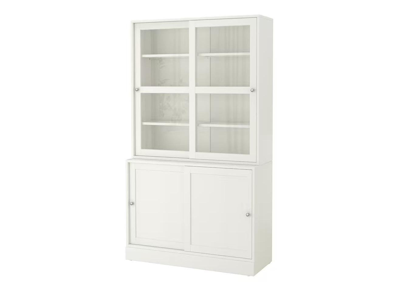 Изображение товара Книжный шкаф Хавста 12 white ИКЕА (IKEA), 121x47x212 см на сайте adeta.ru