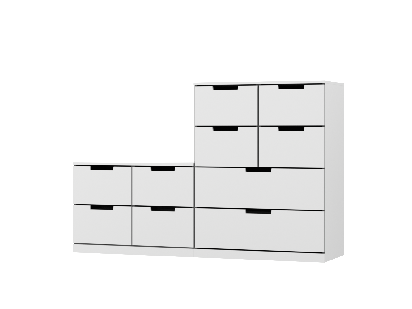 Комод Нордли 38 white ИКЕА (IKEA) изображение товара