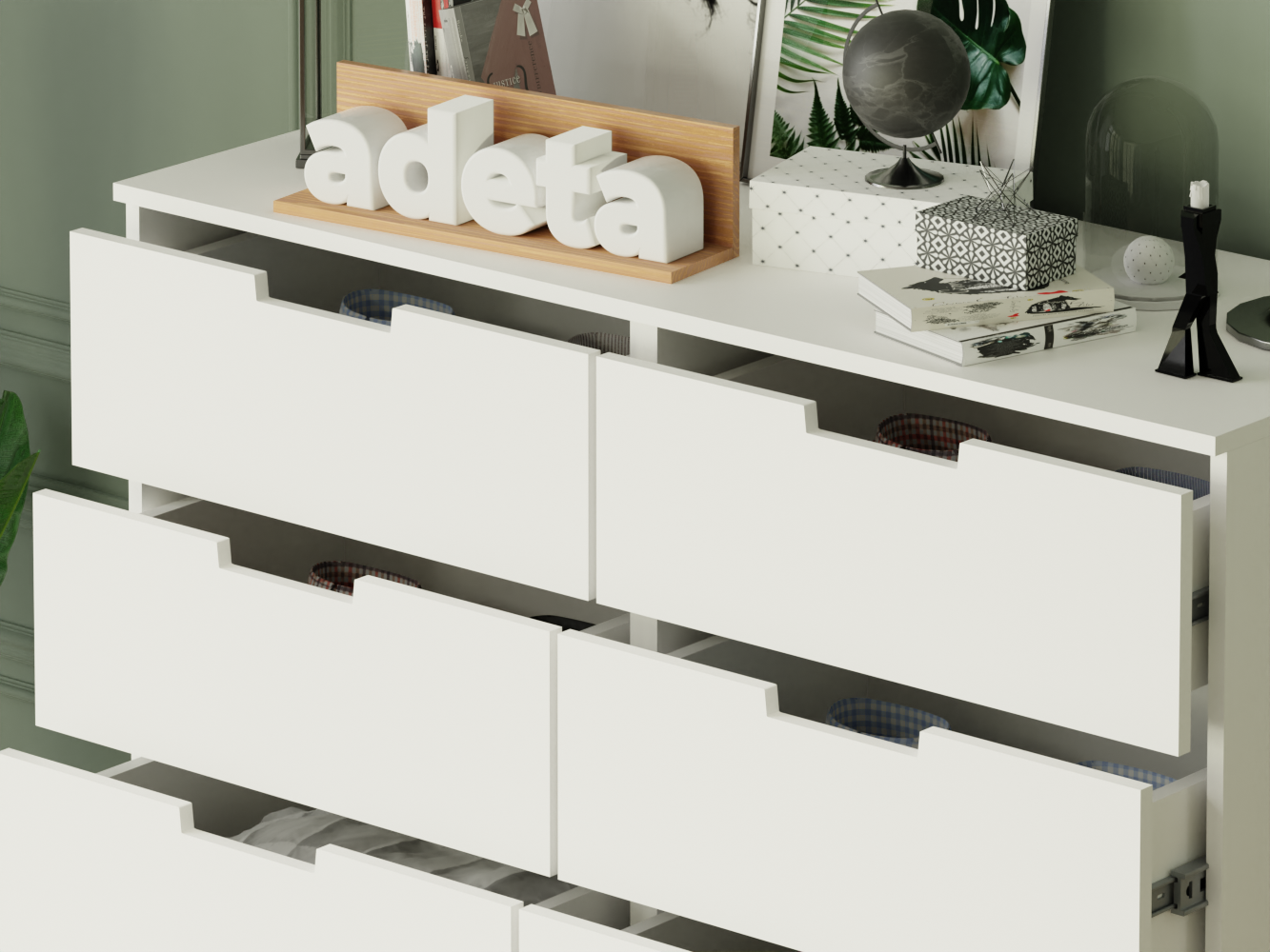 Комод Нордли 16 white ИКЕА (IKEA) изображение товара
