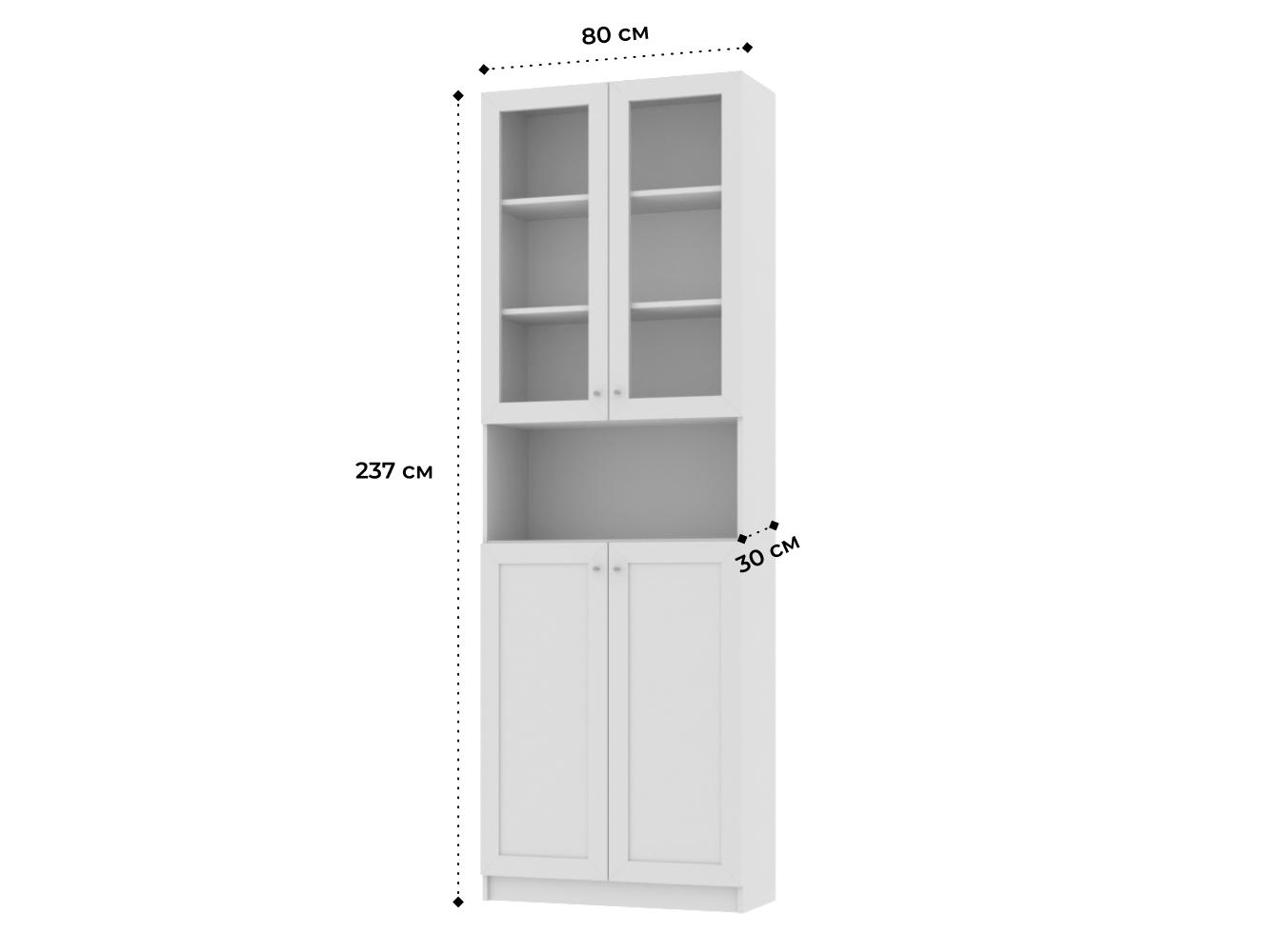 Изображение товара Книжный шкаф Билли 17 white ИКЕА (IKEA), 80x30x237 см на сайте adeta.ru