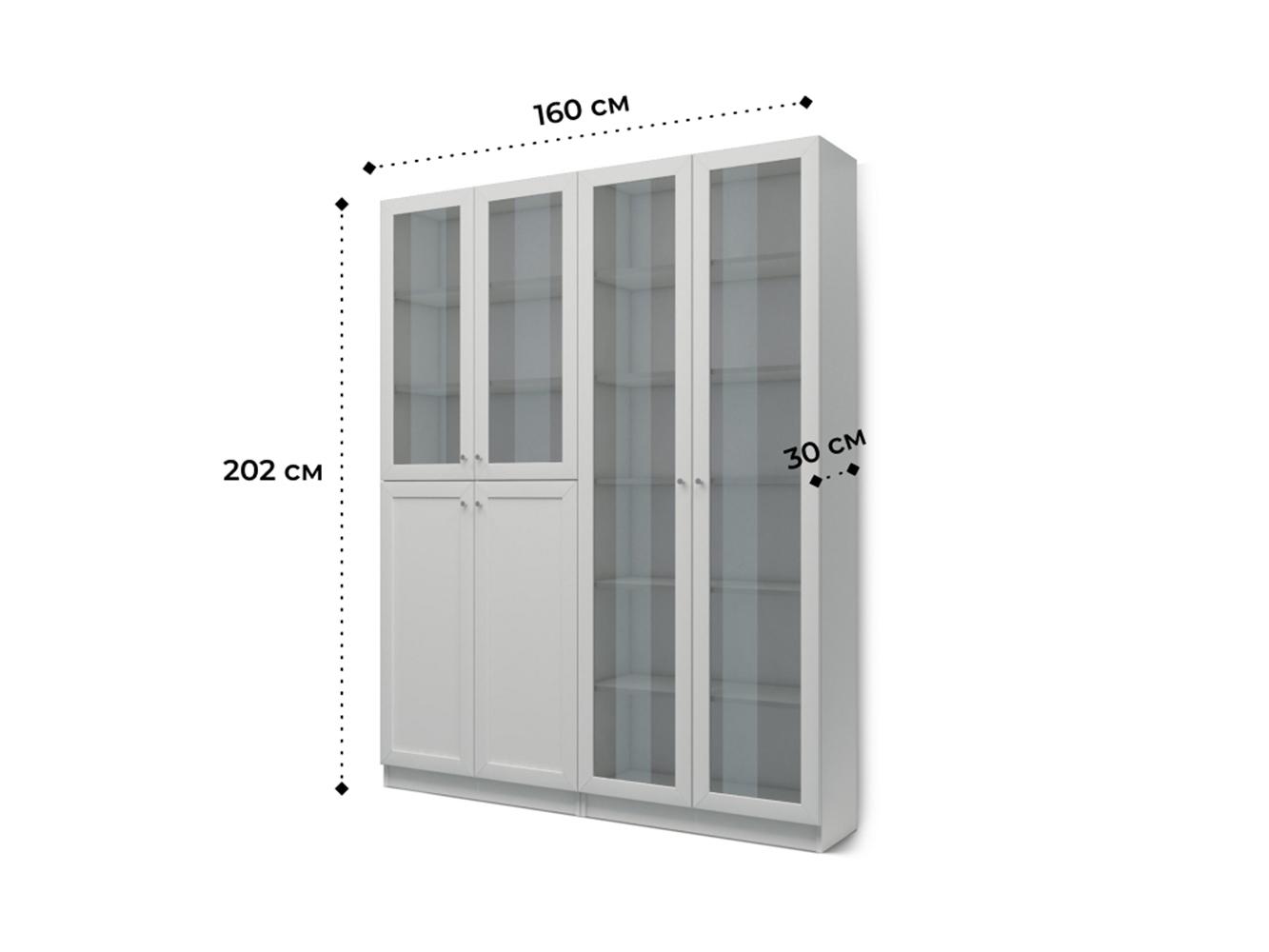 Изображение товара Книжный шкаф Билли 345 grey ИКЕА (IKEA), 160x30x202 см на сайте adeta.ru