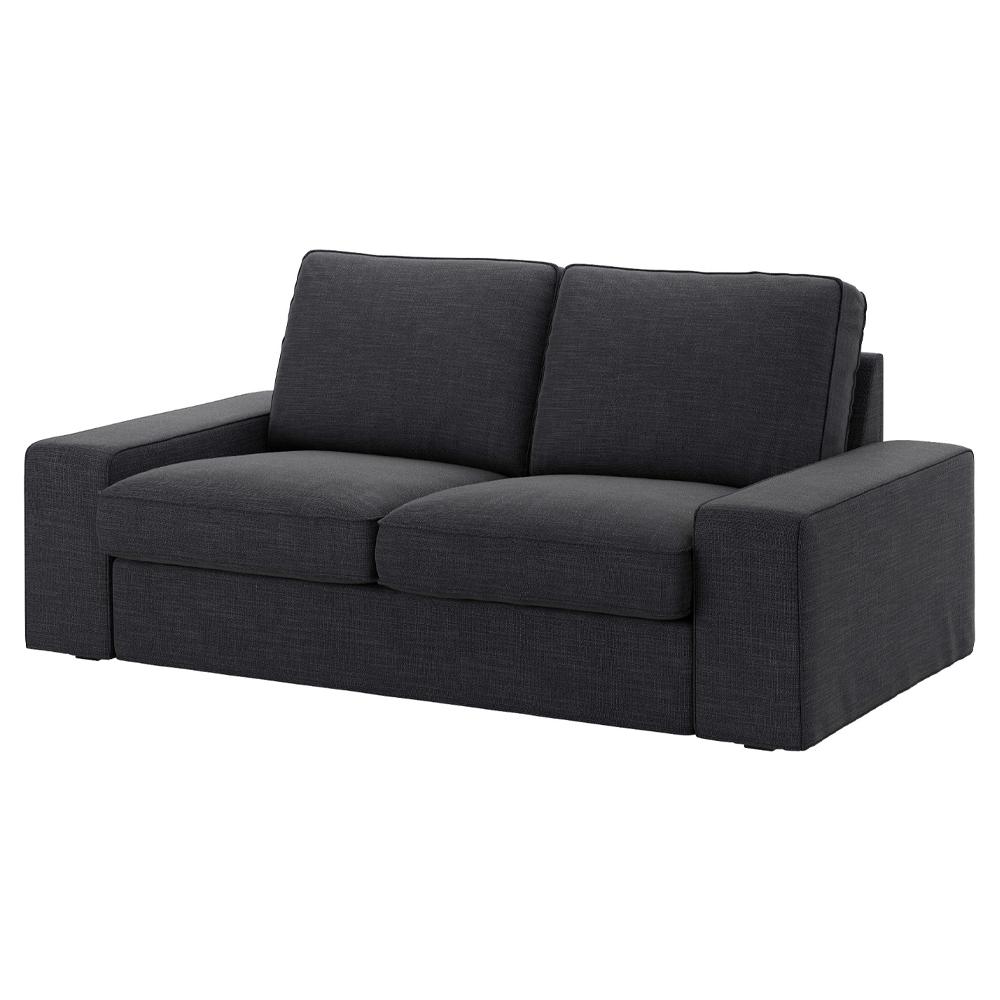  Прямой диван Кивик black ИКЕА (IKEA)  изображение товара