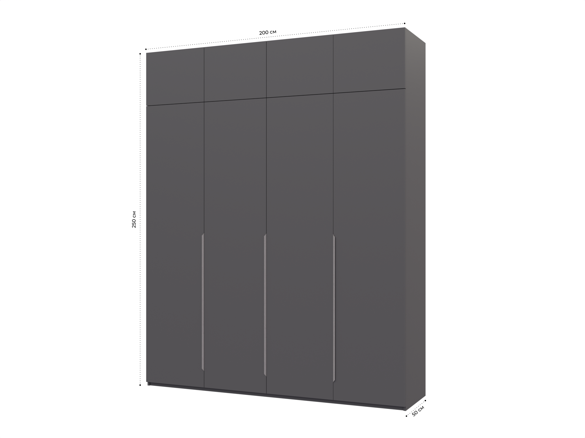 Распашной шкаф Пакс Альхейм 24 grey (silver) ИКЕА (IKEA) изображение товара