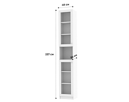 Изображение товара Книжный шкаф Билли 379 white ИКЕА (IKEA) на сайте adeta.ru