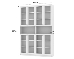 Изображение товара Книжный шкаф Билли 393 white ИКЕА (IKEA) на сайте adeta.ru
