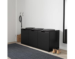 Изображение товара Комод Нордли 45 black ИКЕА (IKEA) на сайте adeta.ru