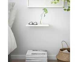 Изображение товара Полка настенная Лак 14 white ИКЕА (IKEA) на сайте adeta.ru