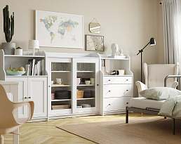 Изображение товара Комод Хауга 15 white ИКЕА (IKEA) на сайте adeta.ru